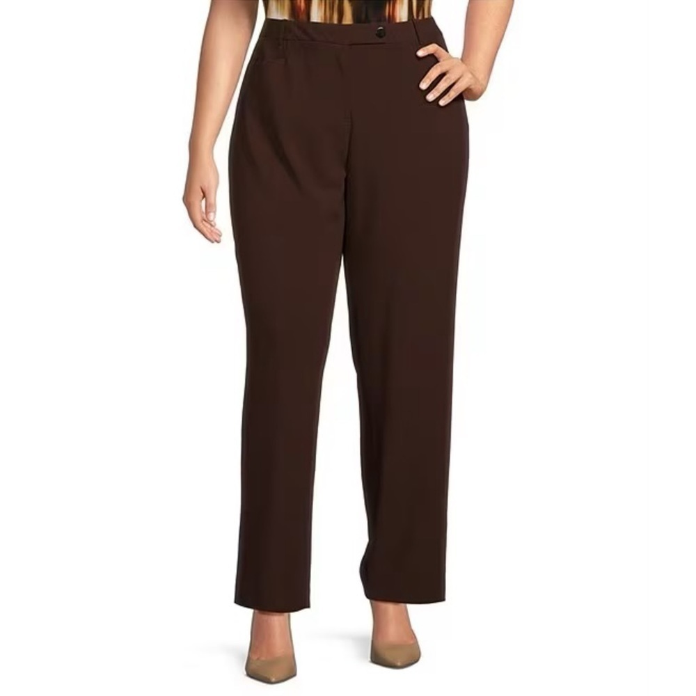 Calvin Klein Brown Traditional‎ Tapered Leg
